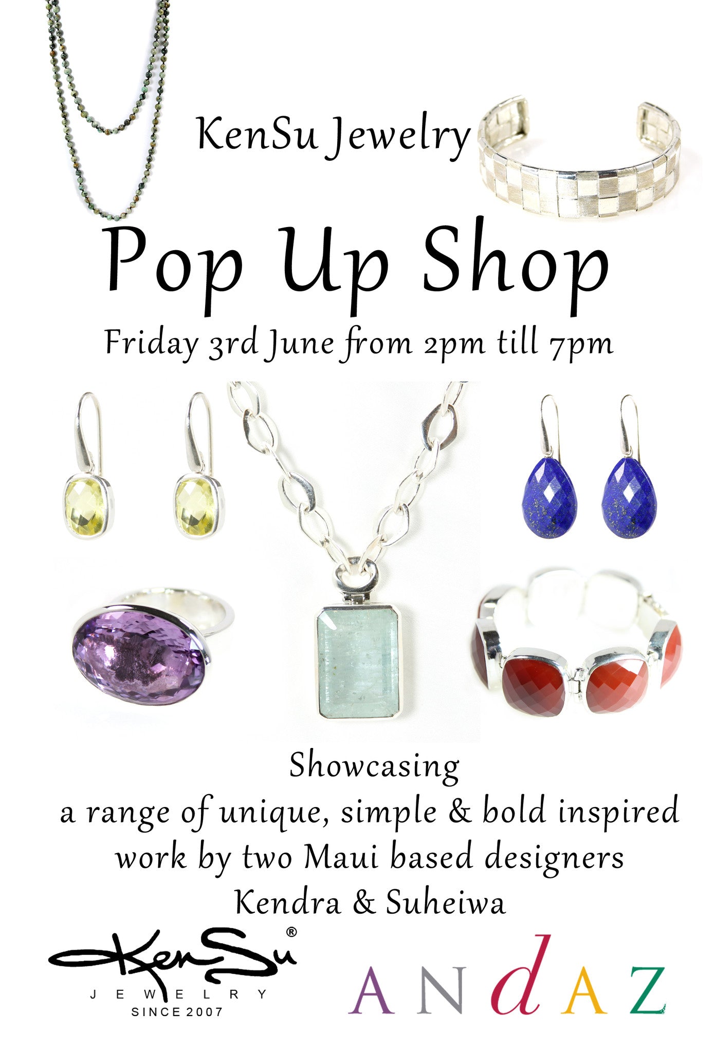 KenSu Jewelry Pop Up Shop at the Andaz Maui