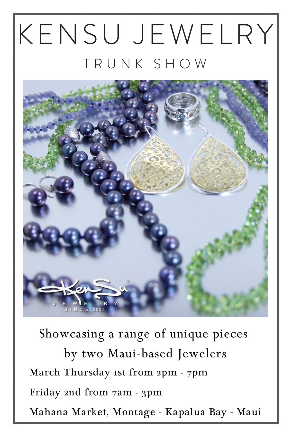 KenSu Jewelry at the Montage Resort Kapalua Bay