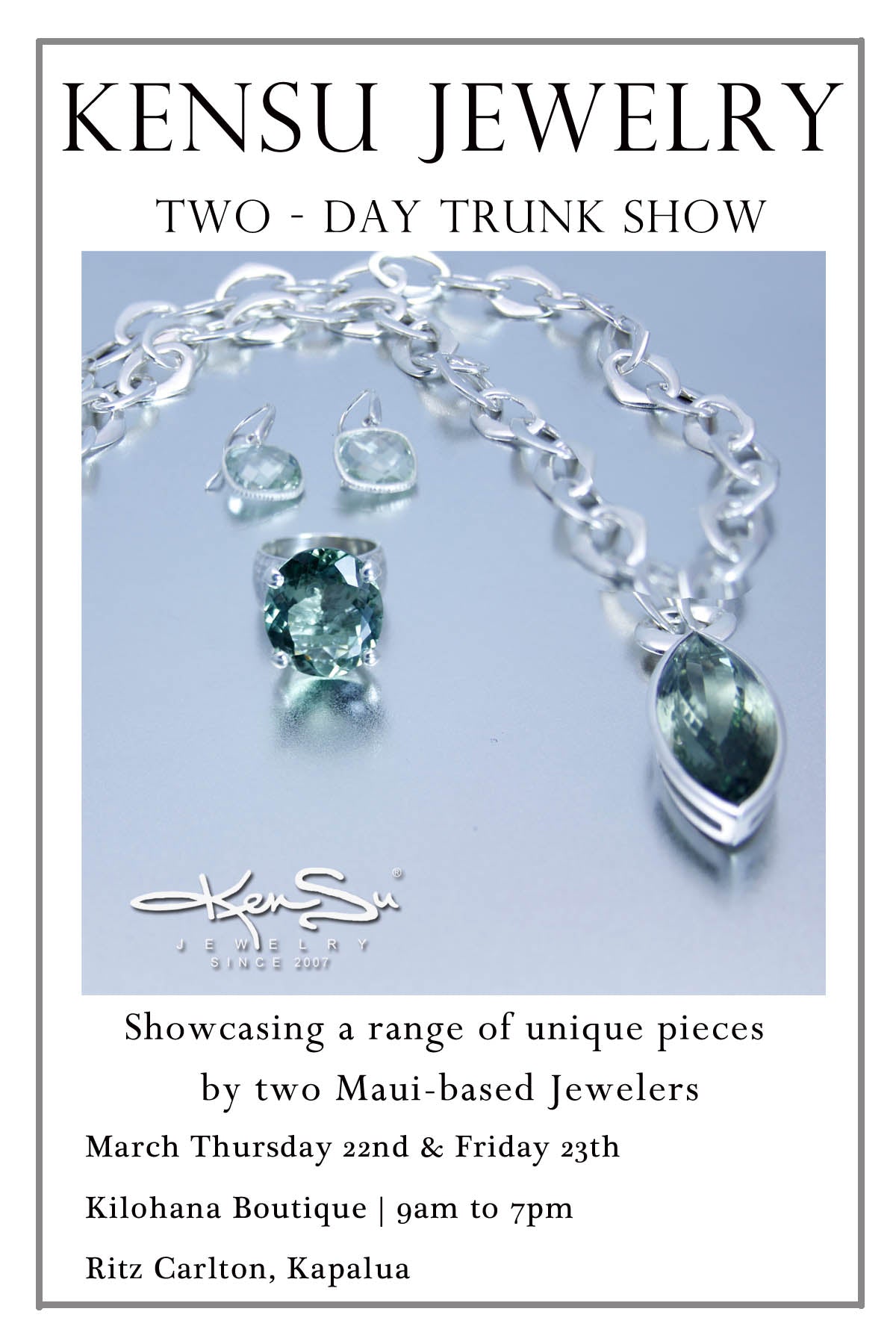 KenSu Jewelry Maui at the Ritz Carlton Kapalua 