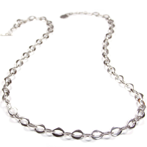 Necklace - Handmade Sterling Silver Link Chain  23.5"