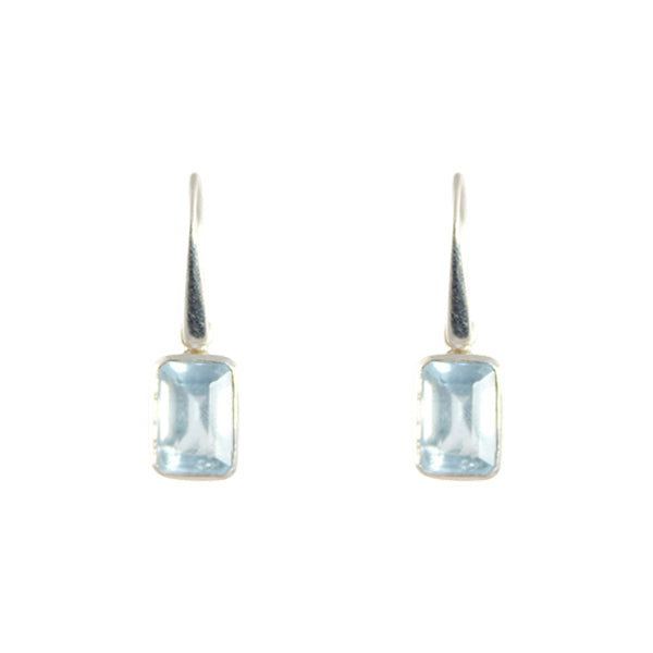 KenSuJewelry Dangle Earrings with Aquamarine 